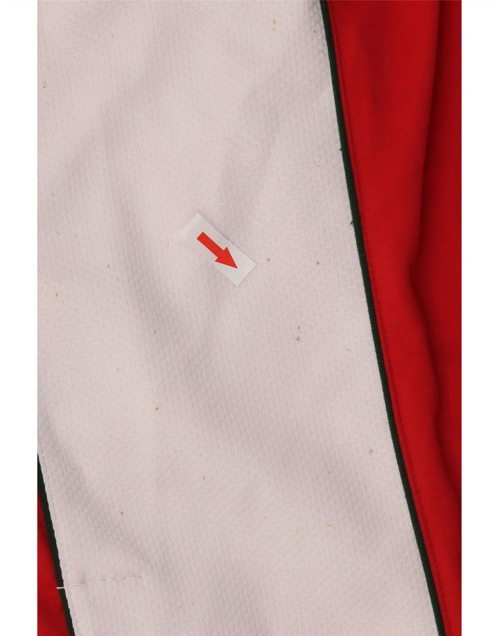 Pantaloni de trening Vintage pentru femei IT 40 Poliester color bloc roșu mic