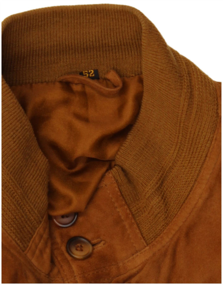 Jachetă bomber din piele intoarsa pentru barbati VINTAGE IT 52 XL maro