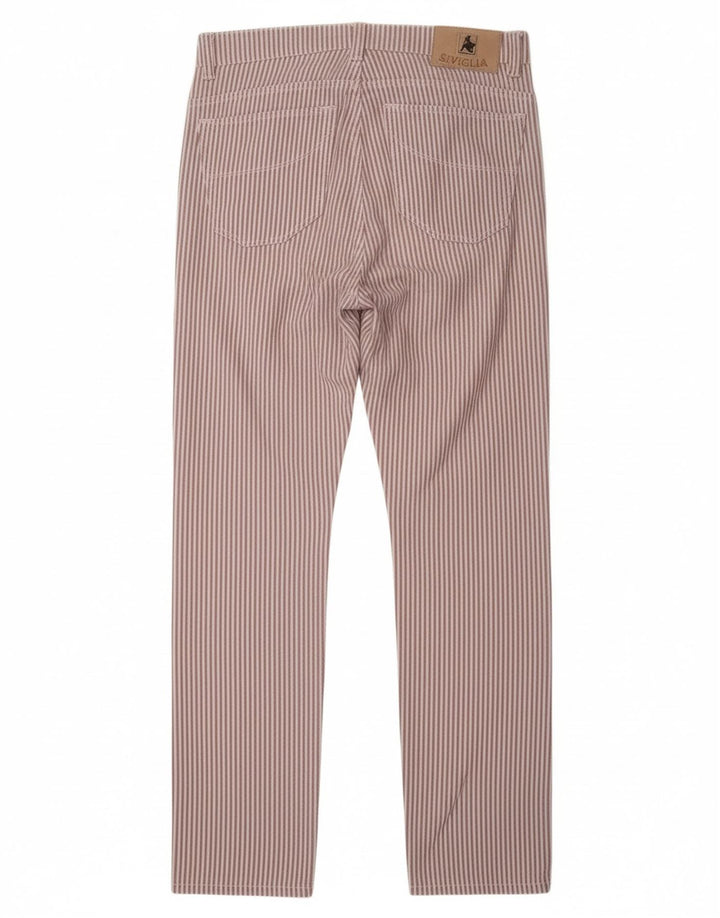 SIVIGLIA Pantaloni Drepți Casual Femei L31 L33 Bumbac cu dungi mov