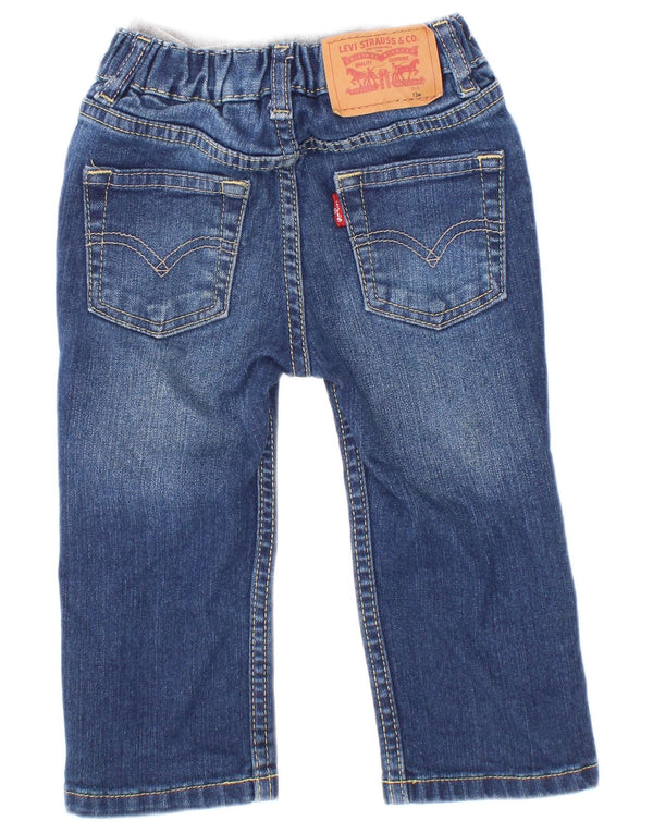Levi's Blugi drepti pentru bebelusi baieti 9-12 luni W18 L11 albastru bumbac