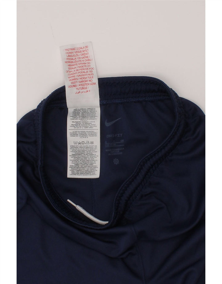 Pantaloni scurți sport Nike Dri Fit pentru băieți 8-9 ani, mici, bleumarin, poliester
