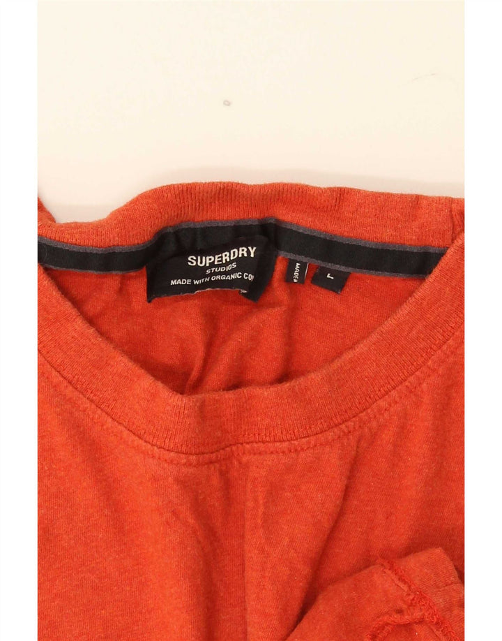 Tricou Superdry pentru bărbați Top mare bumbac roșu