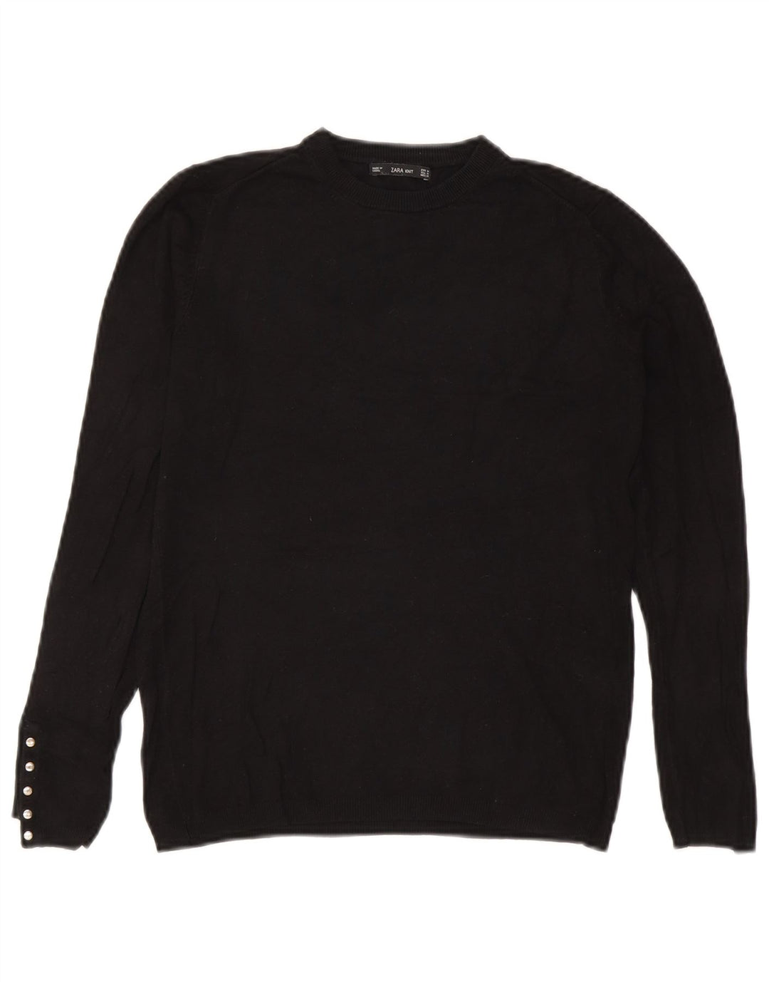 Pulover pentru damă Zara, cu gât turnut, UK 12 Medium Negru
