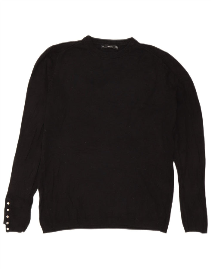 Pulover pentru damă Zara, cu gât turnut, UK 12 Medium Negru