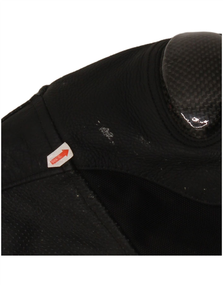 Jachetă motociclist din piele pentru motocicletă Probiker pentru bărbați EU 50, mare, neagră