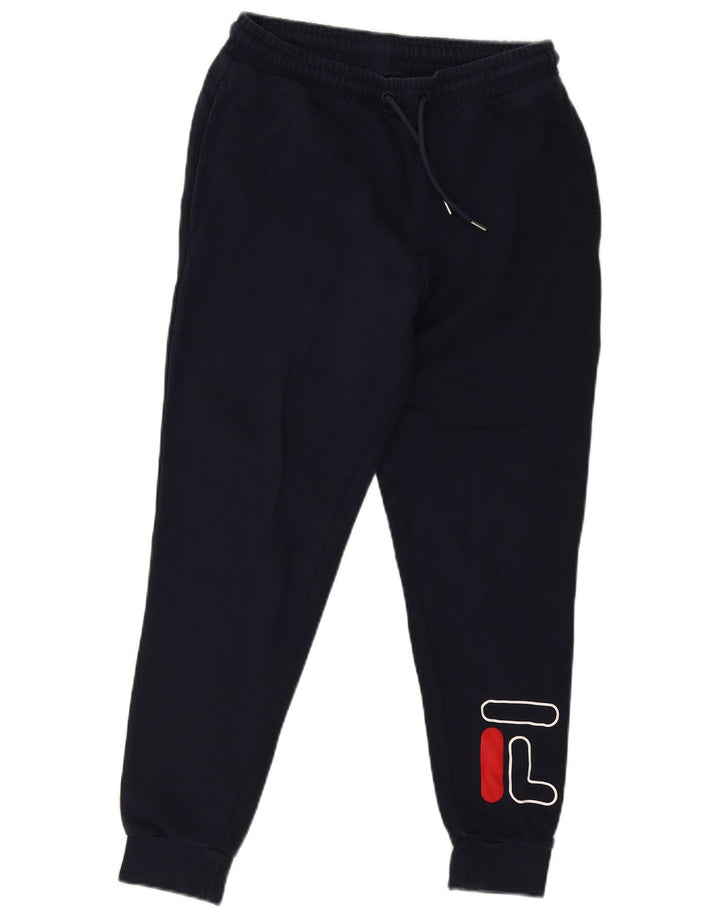 Pantaloni de trening cu grafică Fila pentru bărbați Joggeri mici, bleumarin