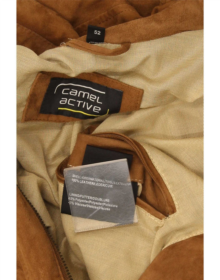 Jachetă din piele intoarsa pentru barbati Camel Active UK 42 XL din piele maro