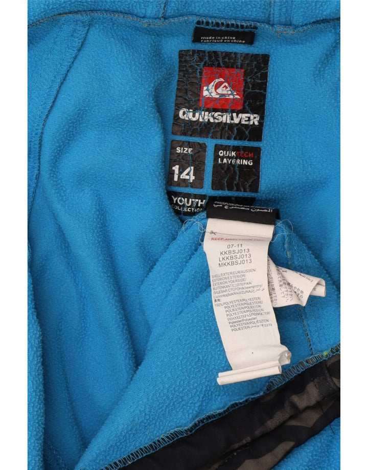 Jachetă Windbreaker cu grafică Quiksilver pentru băieți 13-14 ani, multicoloră