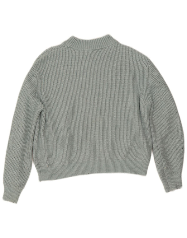 Marks & Spencer Pulover crop pentru femei cu gât țestoasă, UK 16, mare turcoaz