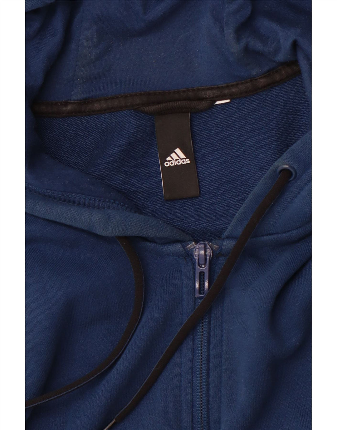 Pulover pentru bărbați ADIDAS Graphic Zip Hoodie, albastru mediu
