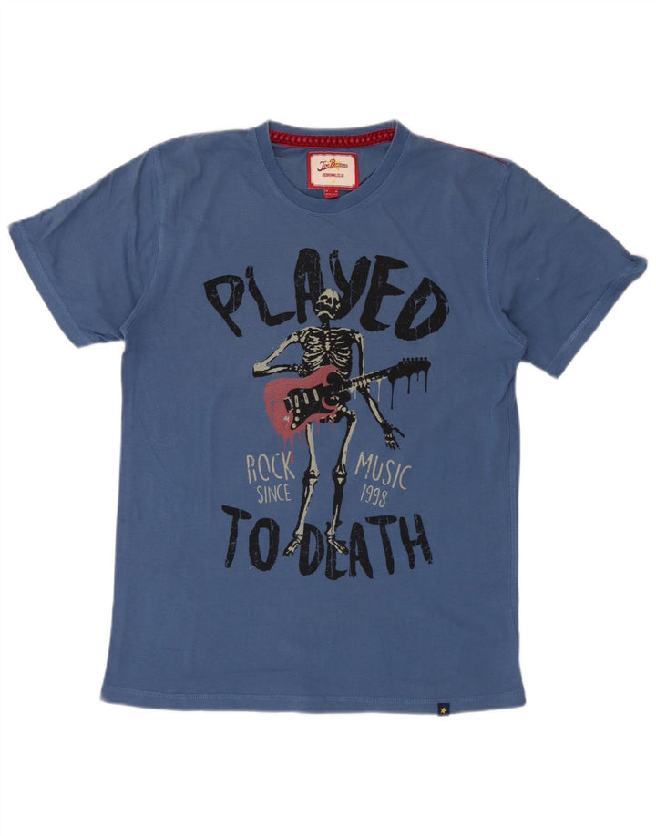 Tricou grafic pentru bărbați Joe Browns Top din bumbac albastru mediu
