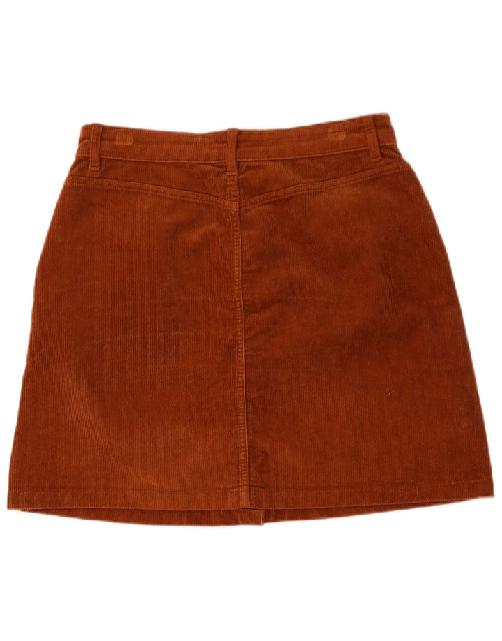 Fusta de velur pentru femei Tom Tailor, mare W32, bumbac maro