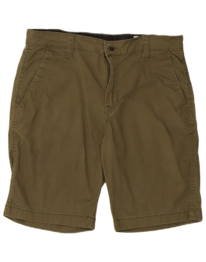 Pantaloni scurți chino pentru bărbați Volcom W32, bumbac mediu kaki
