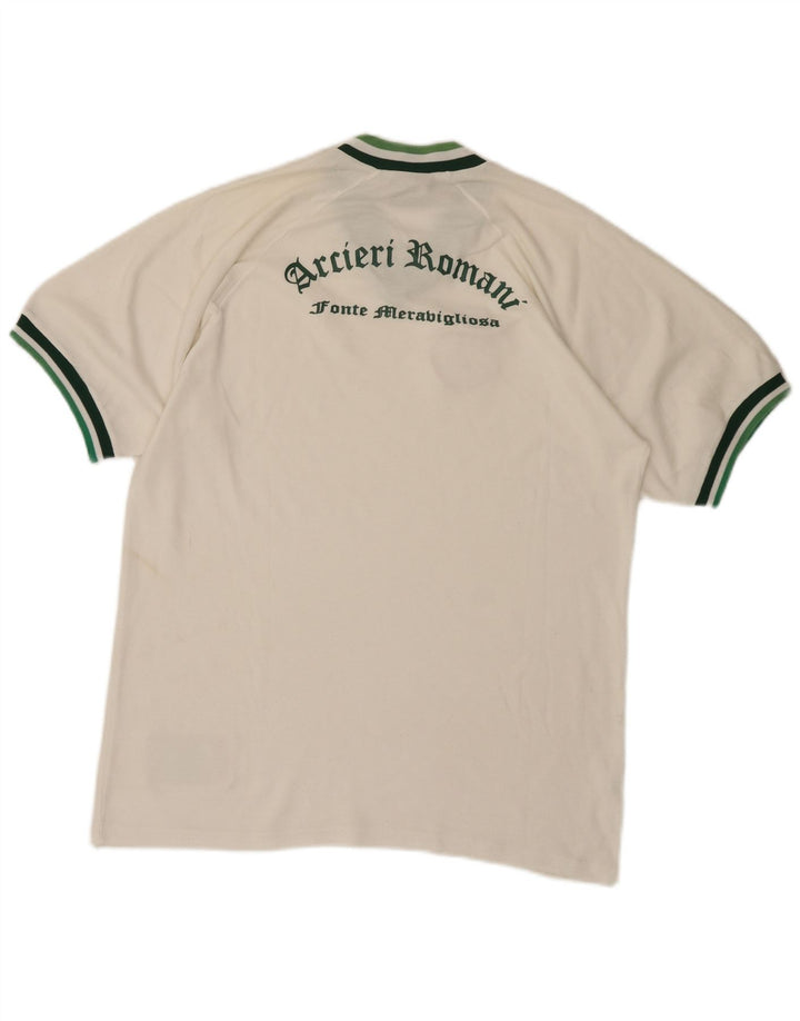 Tricou grafic pentru bărbați Champion Top din bumbac alb mediu