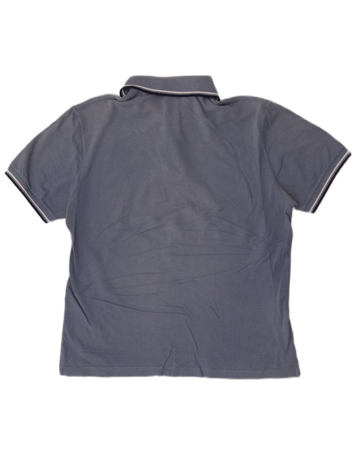 Cămașă polo Fred Perry pentru bărbați, bumbac albastru mediu