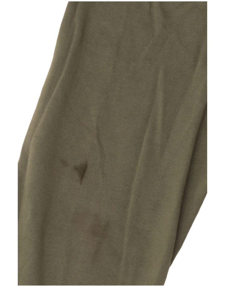 Pulover pentru damă Roxy cu gât cu nasturi, bumbac mare, kaki, UK 16