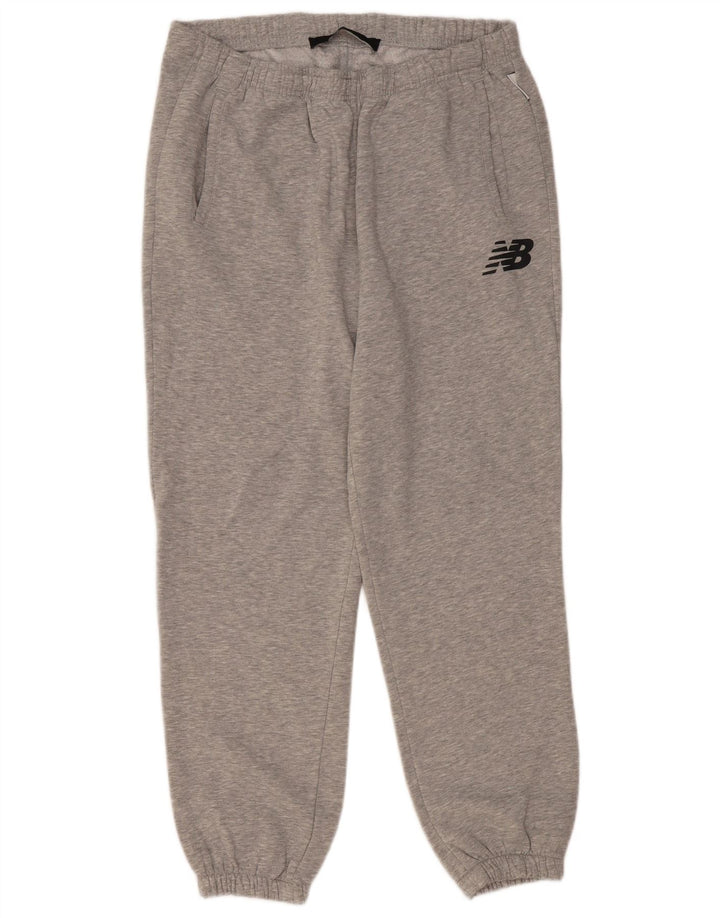 Pantaloni de trening pentru bărbați New Balance Joggeri mari, gri, poliester