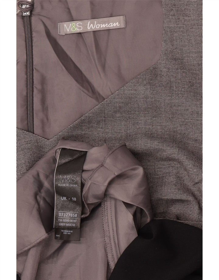 Rochie teacă pentru femei Marks & Spencer UK 10 Mic, gri, poliester color bloc