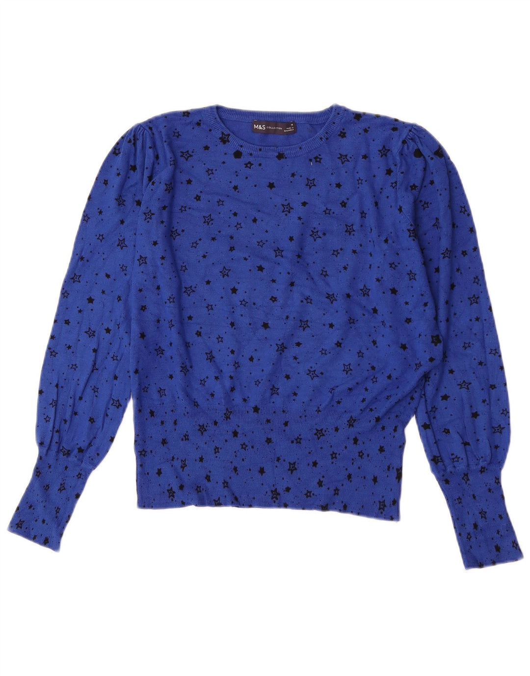 Pulover pentru femei Marks & Spencer, cu model abstract, cu gâtul barcă, UK 14 Medi