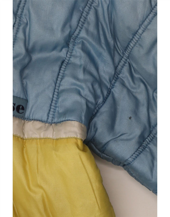 Jachetă căptușită cu glugă pentru bărbați Ellesse UK 38 Medium Blue Colorblock Nylon