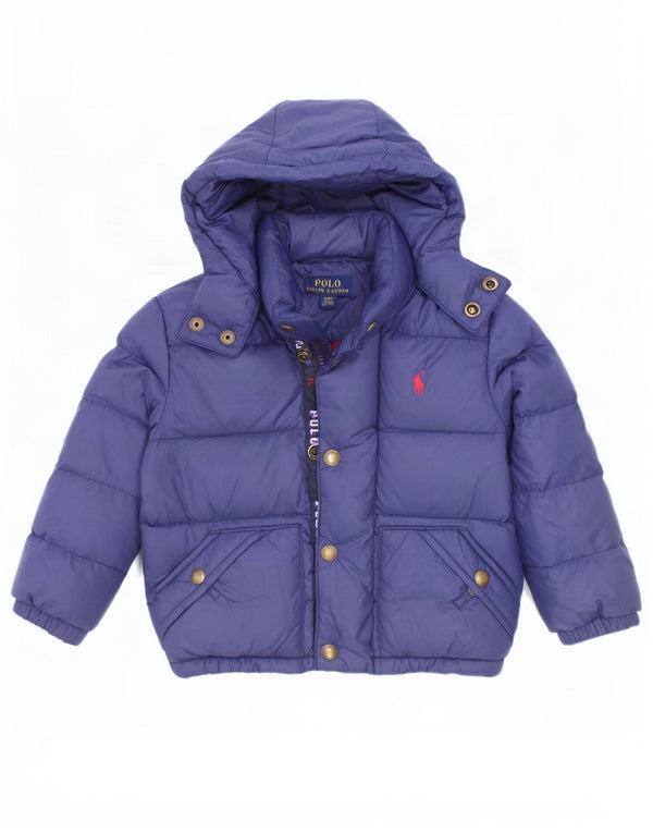 Jachetă căptușită cu grafică Polo Ralph Lauren pentru bebeluși 18-24 luni Bleumarin
