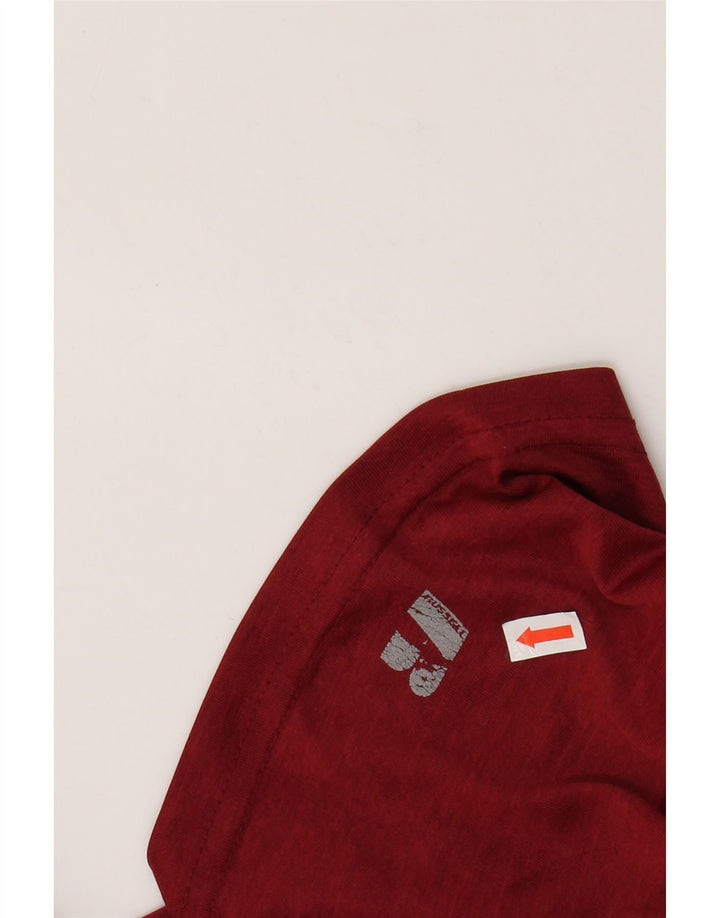 RUSSELL ATHLETIC Tricou Bărbați Dri-Power Top UK 38/40 Poliester Roșu Mediu