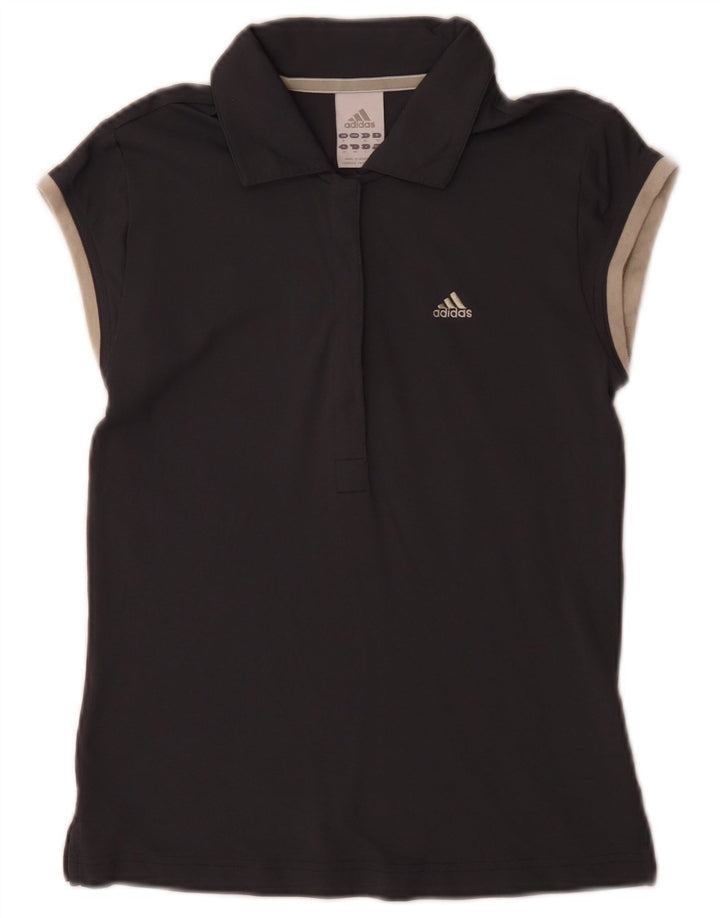 Tricou polo Adidas Climalite pentru femei UK 8 Small Gri Poliamidă