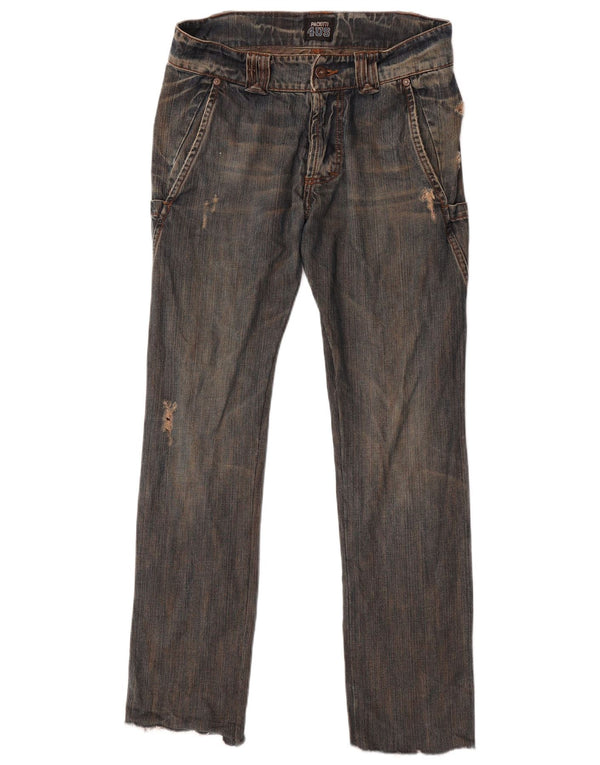 Blugi drepți vintage pentru bărbați IT 44 XS W32 L30 Bumbac albastru