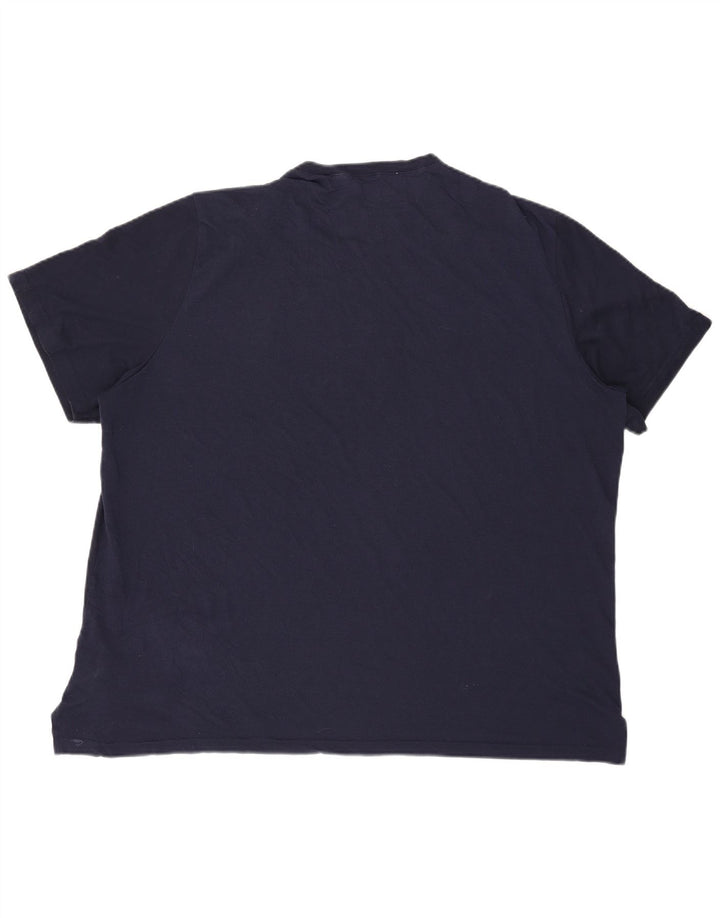 Tricou grafic pentru bărbați Reebok Top 3XL poliester bleumarin