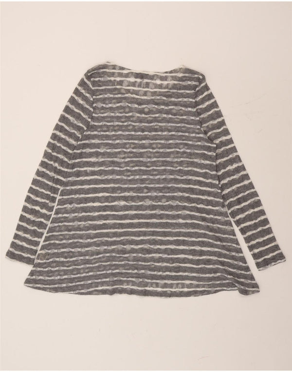 Top cu tunică cu mânecă lungă pentru femei Phase Eight UK 14 Medium Gri cu dungi