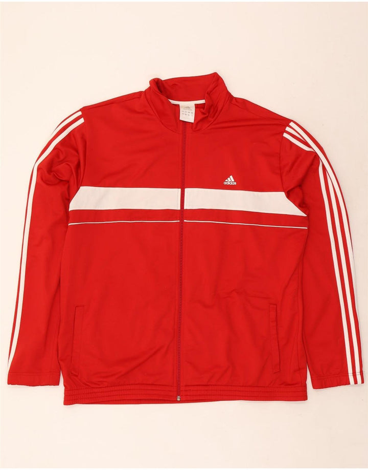 Jachetă de trening pentru bărbați Adidas, 2XL, roșu, poliester color bloc