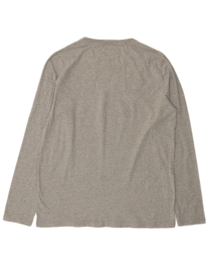 Top grafic pentru bărbați Tommy Hilfiger cu mânecă lungă 2XL bumbac gri