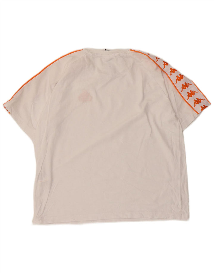 Tricou grafic Kappa pentru femei Top UK 10 Small White Bumbac