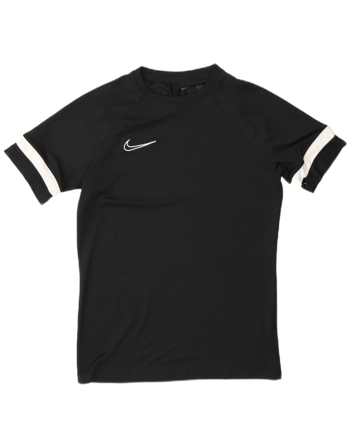 Tricou Nike Dri Fit pentru bărbați Top Mediu Negru Poliester Bloc de culoare