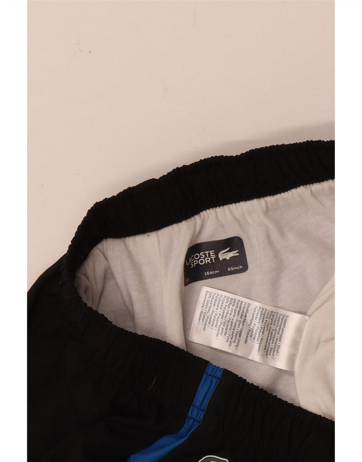 Lacoste Băieți Pantaloni Trening Pantaloni Joggeri 15-16 Ani Poliester Negru
