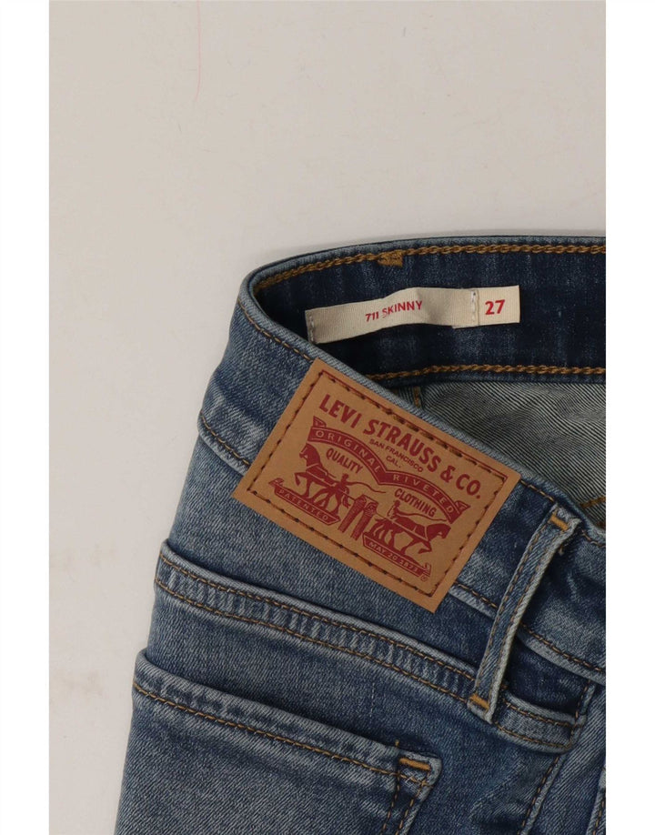 Blugi skinny 711 pentru femei Levi's W27 L28 albastru