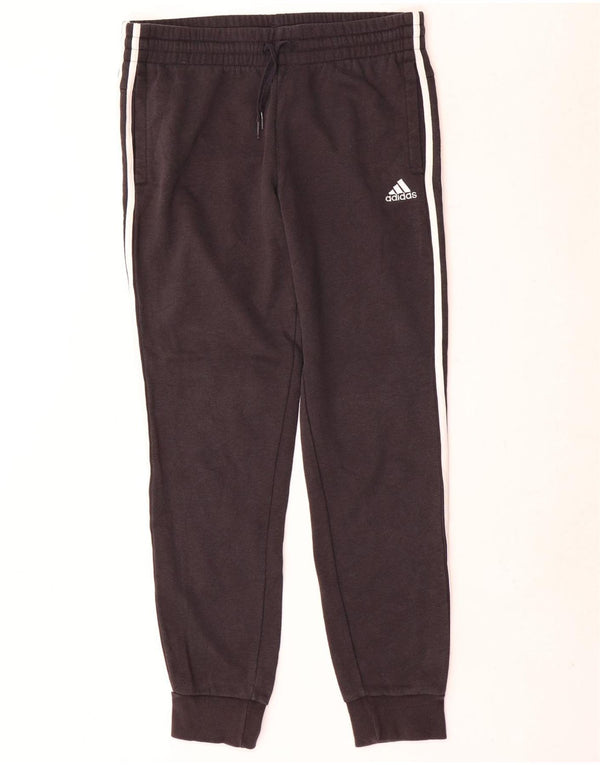 Pantaloni de trening pentru bărbați Adidas Pantaloni de jogging, bumbac mediu negru