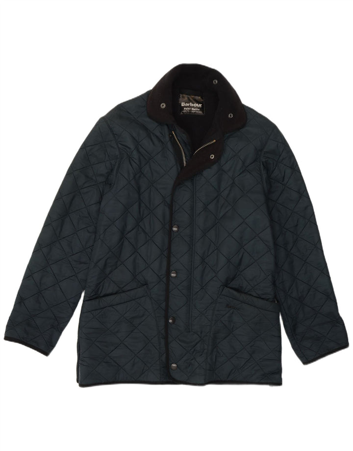 Jachetă matlasată pentru bărbați Barbour UK 38 Medium bleumarin Poliester