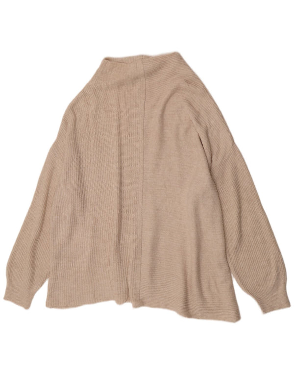 Pulover cu gât țestoasă supradimensionat pentru femei Topshop UK 14, mare, alb