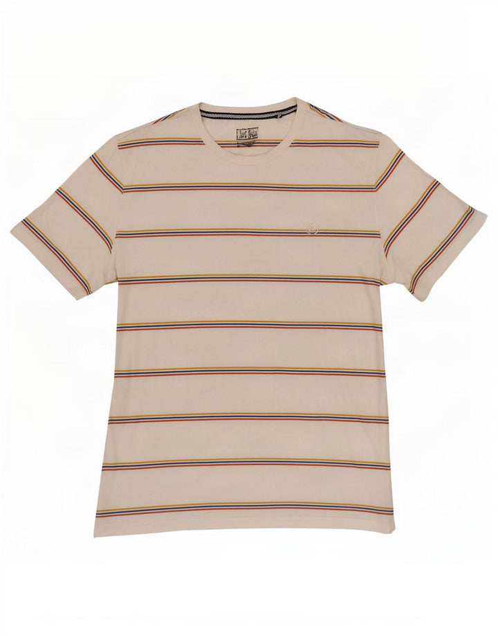 Tricou pentru bărbați Fat Face Top mare bumbac cu dungi albe