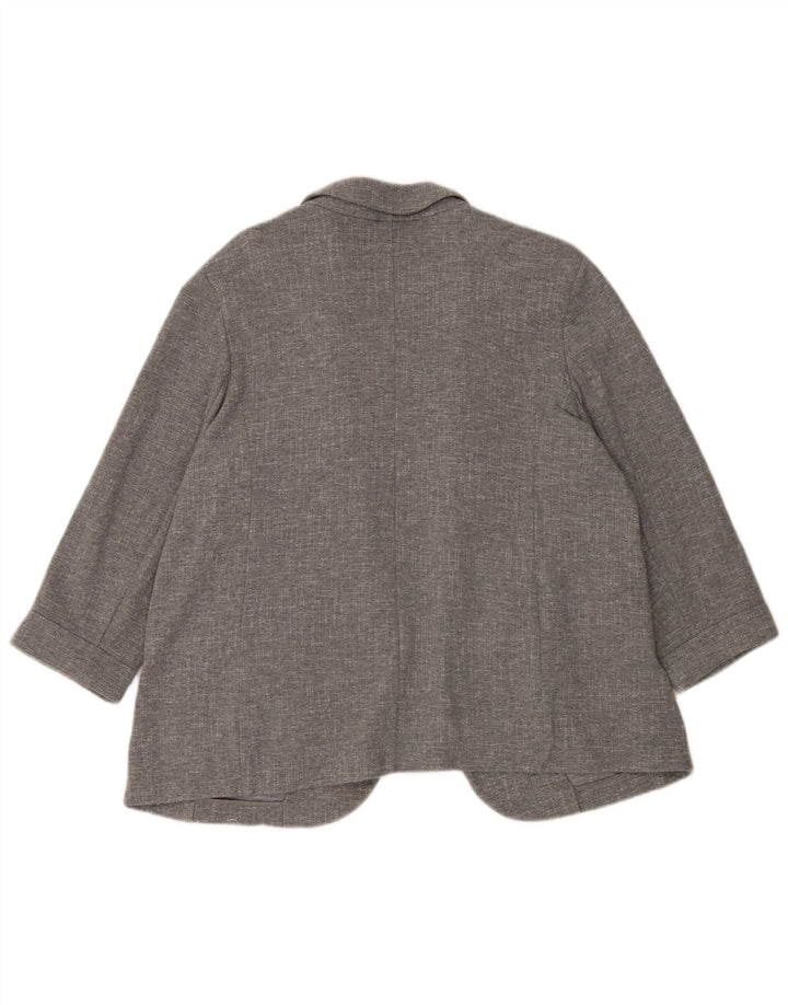Marks & Spencer jachetă pentru femei cu mâneci 3/4 deschise, UK 20 2XL, bumbac gri