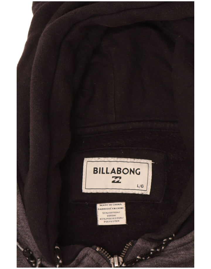 Pulover Billabong pentru bărbați, cu fermoar, bumbac mare, gri