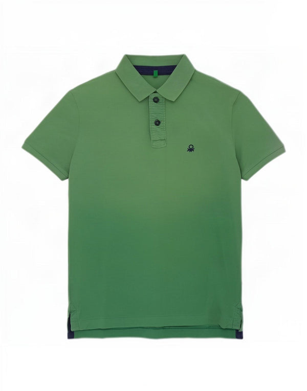 Tricou polo Benetton pentru bărbați, verde mare