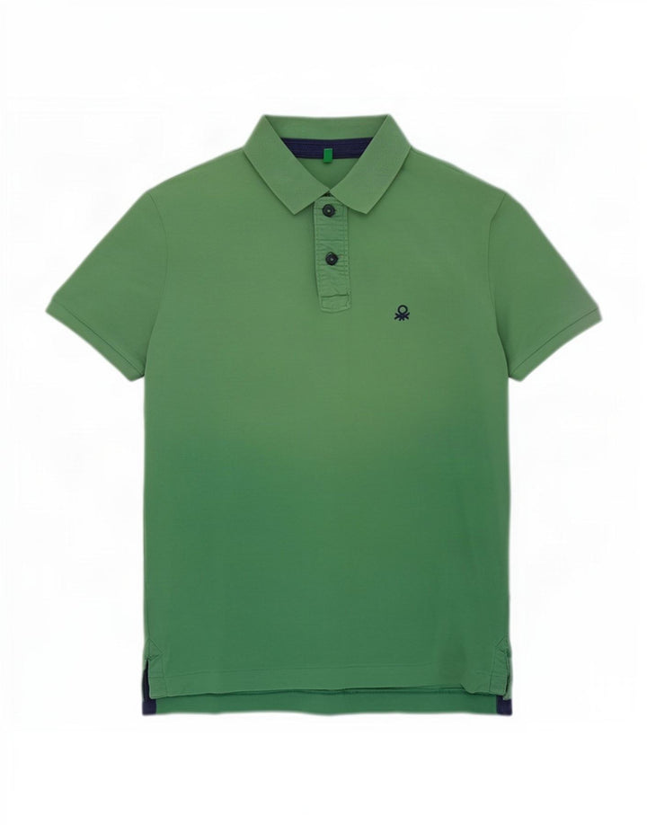 Tricou polo Benetton pentru bărbați, verde mare
