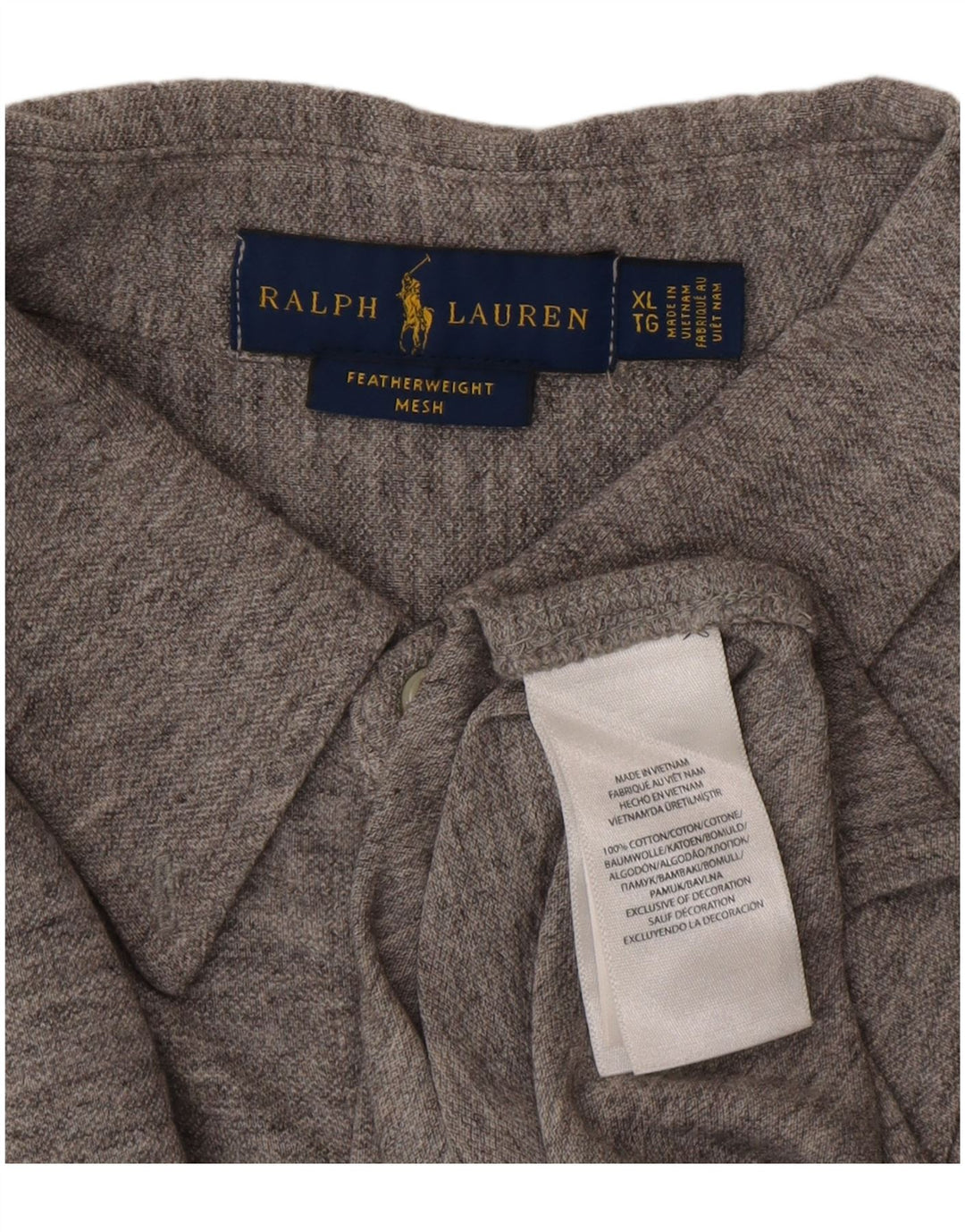 Cămașă pentru bărbați Ralph Lauren XL, bumbac cu pete gri