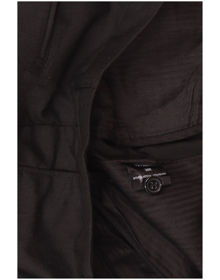 Pantaloni drepți pentru bărbați Pierre Cardin L36 L32 Poliester negru