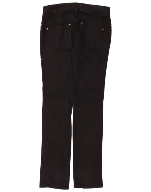 Pantaloni casual Benetton pentru femei cu talie joasă IT 42 Medium L30 L34 Bumbac negru