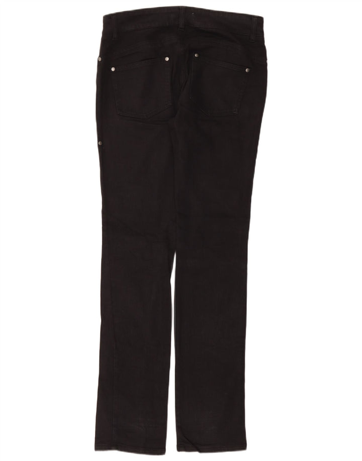 Pantaloni casual Benetton pentru femei cu talie joasă IT 42 Medium L30 L34 Bumbac negru