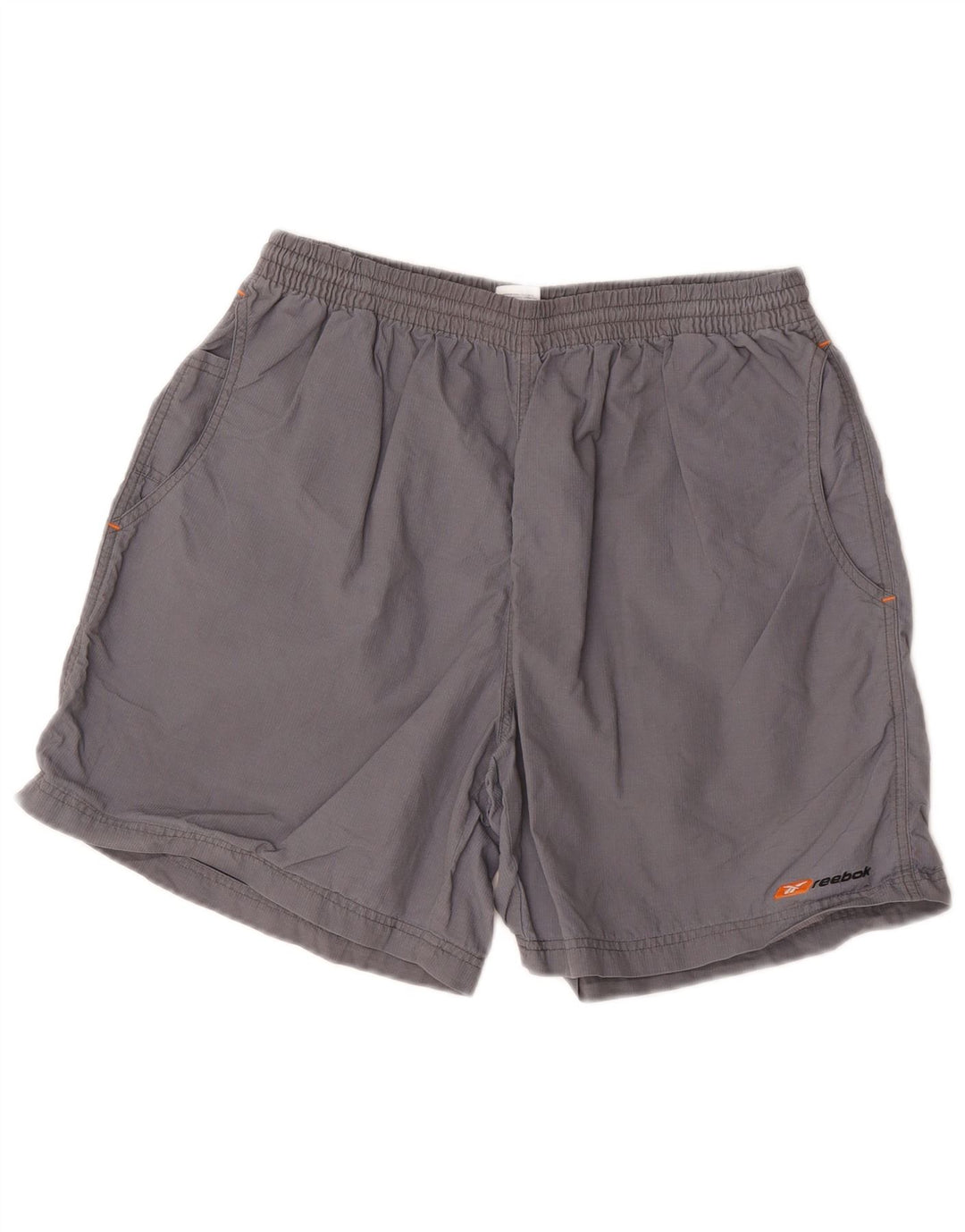 Pantaloni scurți sport Reebok pentru bărbați, nailon gri mediu