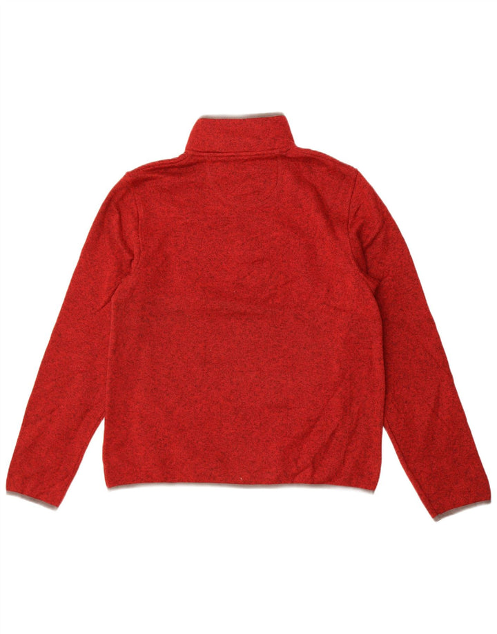 L.L.Bean Hanorac pentru bărbați cu gât cu nasturi Pulover Mediu Maroon Poliester